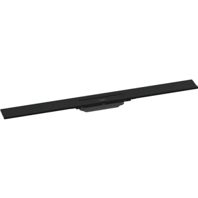 Abbildung von hansgrohe RainDrain Flex Fliesen Brausegarnitur 900 mm für Wandmontage/kürzbar mattschwarz