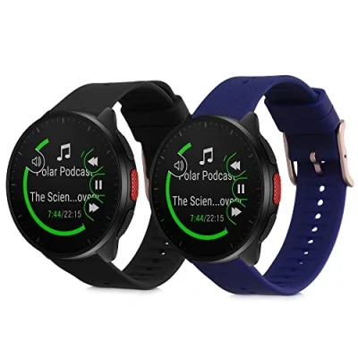 Abbildung von kwmobile Uhrenarmband 2x Sportarmband für Polar Ignite 2 / Unite Pacer, Armband TPU Silikon Set Fitnesstracker