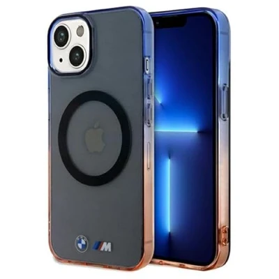 Abbildung von BMW BMHMP15SHTGE Hülle für iPhone 15/14 / 13 6.1&quot; grau hardcase Gradient Bumper