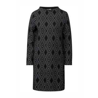 Abbildung von Cecil Ottoman Strickkleid, Damen, Größe: Medium, Schwarz