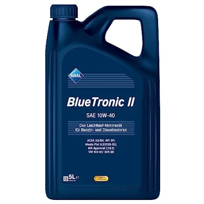 Abbildung von Aral Bluetronic II 10W 40 5l Motoröl 15F471 VOLKSWAGEN: Transporter 4 Bus, Kastenwagen, Caddy 2 FIAT: Ducato Bus