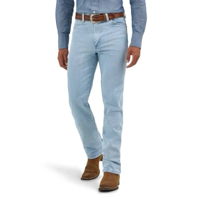 Abbildung von Wrangler Herren Cowboy Slim fit jeanÂ De Ajuste Delgado Corte Vaquero Jeans, Goldfarbene Schnalle, 34W / 32L EU