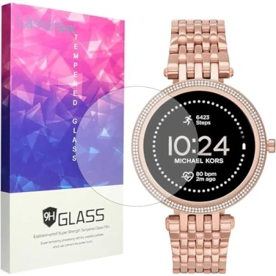 Abbildung von Giaogor Displayschutzfolie Kompatibel für Michael Kors Gen 5E 42mm, 9H Härte Panzerglas Schutzfolie 42mm Smartwatch (3 Pack)
