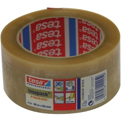 Abbildung von 6 x Tesa Klebeband tesapack Premium 4124 50mm 66m farblos