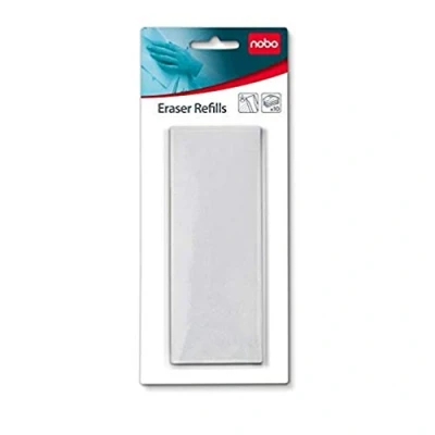 Abbildung von Nobo Nachfüll Pads für Whiteboard Tafelwischer, 10 Stück, Ideal Dry Wipe Oberflächen, 1901434