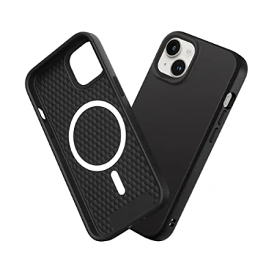 Abbildung von RhinoShield Case kompatibel mit [iPhone 14/13] SolidSuit MagSafe Stoßdämpfende &amp; schlanke Schutzhülle Premium Finish 3.5 Meter Fallschutz Klassik Schwarz