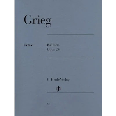 Abbildung von Ballade op. 24: Besetzung: Klavier zu zwei Händen (G. Henle Urtext Ausgabe)