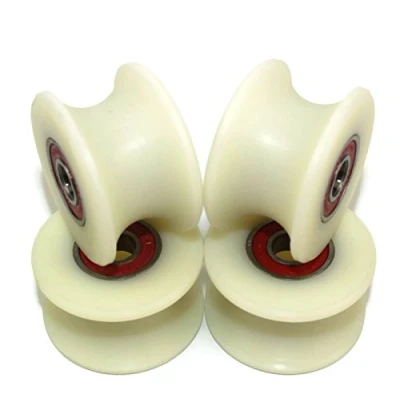 Abbildung von (50 25 10) 4 x 50 mm gefräste Nylon Riemenscheiben mit Nut Made in EU (10 Lager)