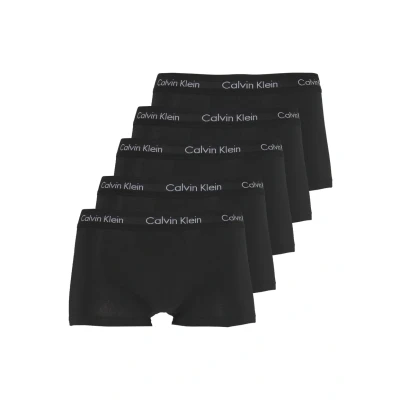 Abbildung von Calvin Klein Underwear Stretch LOW RISE Trunk 5 PACK Panties, Herren, Größe: Small, Black