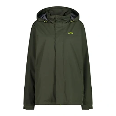 Abbildung von CMP Herrenjacke mit Kapuze und Druckknöpfen, Ölgrün, 58