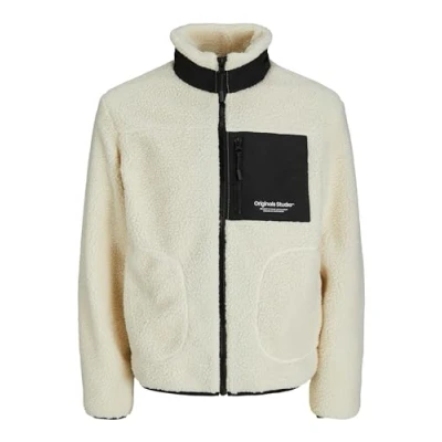 Abbildung von JACK&amp;JONES Herren JORVESTERBRO Teddy Jacket SN Jacke, Cloud Dancer, XL