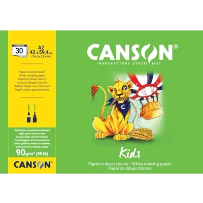 Abbildung von Canson 400015582 Hobby, Zeichenpapier, A2, weiß