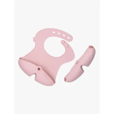 Abbildung von b.box Silikon Lätzchen Baby mit Auffangtasche Aufrollbar Antihaft Verstellbare Passform Für Spülmaschine Ab 4 M
