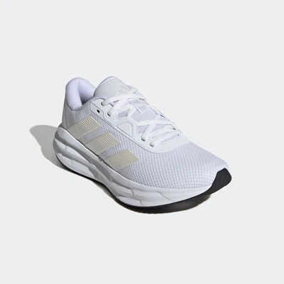 Abbildung von adidas Performance Galaxy Laufschuh Stabilität, Damen, Größe: 39 1/3, Cloud white metalic core black Schuhe