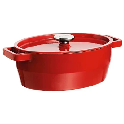 Abbildung von Pyrex Bratentopf, Gusseisen, Rot, 5,8L