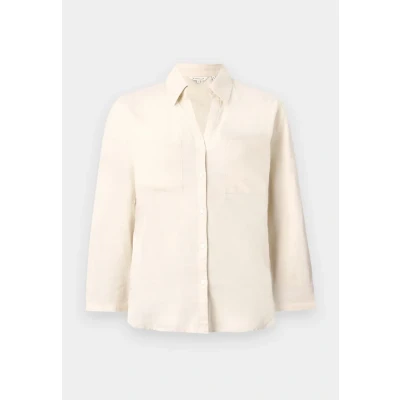 Abbildung von TOM Tailor EASY Shape Hemdbluse, Damen, Größe: 44, Champagne