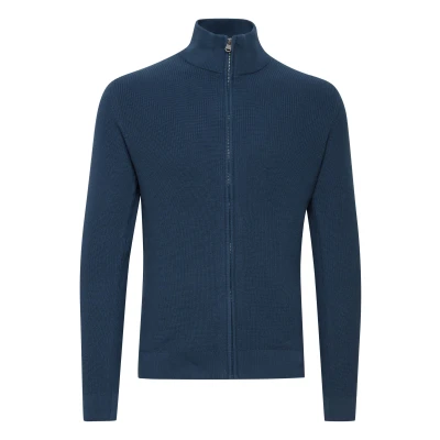 Abbildung von 11 Project Predu Feinstrick ZIP Strickjacke, Herren, Größe: 3XL, Dress blues
