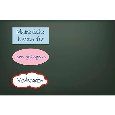 Abbildung von TimeTEX Magnetisches Moderations Material Basic Set Beschreibbares &amp; abwischbares Unterrichtsmaterial inkl. Formen: Oval, Rechteck Wolke Inhalt: