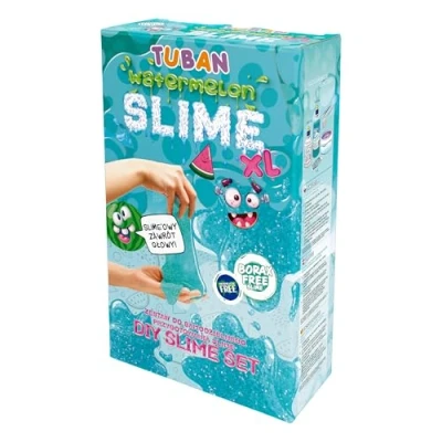 Abbildung von Tuban DIY Slime Set Kleber Aktivator Neon Glitzer Behälter Rührstab Spielzeug für Kinder Wassermelone XL