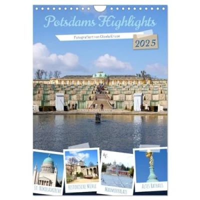 Abbildung von Potsdams Highlights (Wandkalender 2025 DIN A4 hoch), CALVENDO Monatskalender