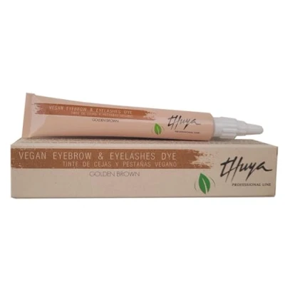Abbildung von Thuya Vegan Eyebrow &amp; Eyelashes Dye Golden Brown (15 ml) Regenerierende Wimpern und Augenbrauenfarbe (1 Stück)