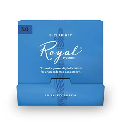 Abbildung von Royal by D&#039;Addario Blätter für Bb Klarinette, Nr. 3.0, 25 Stück