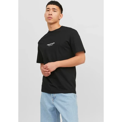 Abbildung von Jack &amp; Jones Jorvesterbro BACK SS CREW NECK SN Tshirt print, Herren, Größe: XL, Black