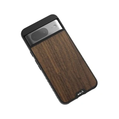 Abbildung von Mous Hülle für Google Pixel 8 MagSafe Kompatibel Case Limitless 5.0 Walnuss Handyhülle Schutzhuelle