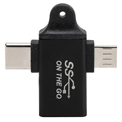 Abbildung von ciciglow 2 in 1 OTG Konverter, USB 3.0 zu Micro und Typ C Adapter, Buchse auf Stecker Unterstützt High Speed ​​Data Sync Schnelles Aufladen