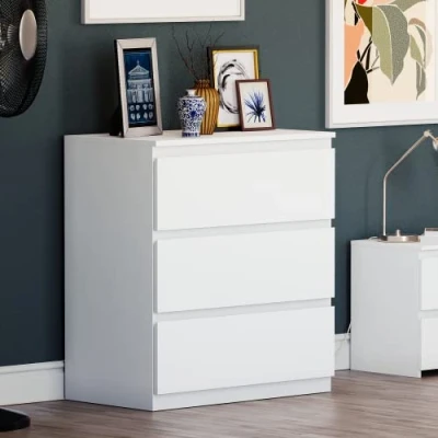 Abbildung von Vida Designs Kommode Denver, Weiß, 3 Drawer