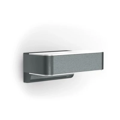 Abbildung von steinel LED Außen Wandleuchte &quot;L 810 SC ANT&quot;, 2 flammig, Leuchtmittel Board fest integriert, 160 Bewegungsmelder,Smart Home, App Steuerung,Up&amp;DownLight,Anthrazit