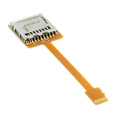 Abbildung von Cablecc Micro SD TF Speicherkarten Set, Stecker auf Buchse, Verlängerung, weich, flach, FPC Kabel 10 cm