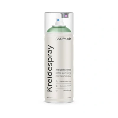 Abbildung von shelfmade Kreidespray grün hochwertiges Kreidefarbe Spray Sprühfarbe matte Chalk Sprayfarben deckendes (Mint Mintgrün)