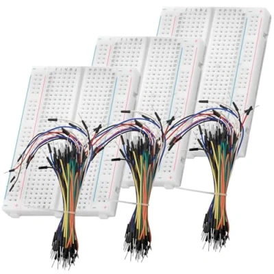 Abbildung von AZDelivery Breadboard Kit 3 x 65Stk. Jumper Wire Kabel M2M und Mini 400 Pins kompatibel mit Arduino Raspberry Pi