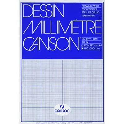 Abbildung von Canson 200067107 Millimeterpapier A4, weiß