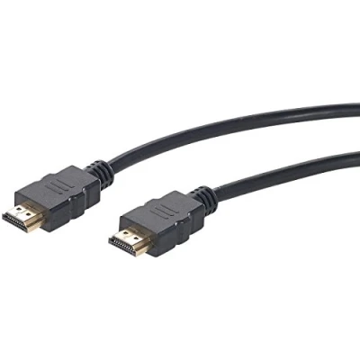 Abbildung von auvisio Monitorkabel: High Speed HDMI Kabel für 4K, 3D &amp; Full HD, HEC, schwarz, 2 m (HDMI und Netzwerkkabel, mit Ethernetkabeln, Verlängerungskabel)