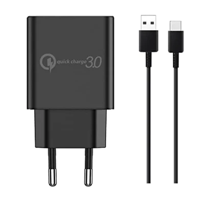 Abbildung von 18W Schnellladegerät Netzteil Usb C 1.5M Ladekabel Adapter für Google Pixel 7 7Pro 6 Xiaomi Redmi Note 12 11 10 Mi13 Ladegerät Samsung Galaxy A13 A33 S23 S22 S21 S20