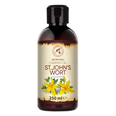 Abbildung von Johanniskrautöl 250 ml Rein und Natürlich Kosmetisches Öl Trägeröl Pflegeöl Body für Hautpflege Gesicht Körperpflege St. John&#039;s Wort Oil