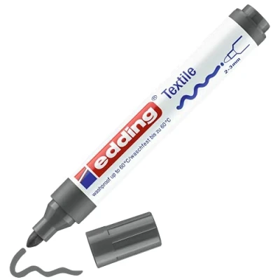 Abbildung von Edding 4500 Textilmarker 2 3mm Grau