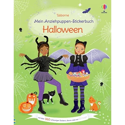 Abbildung von Mein Anziehpuppen Stickerbuch: Halloween: Stickerheft mit über 360 Anzieh Stickern, davon viele Glitzer gruseliges Stickervergnügen ab 5 Jahren (Meine Stickerbücher)