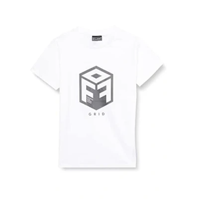 Abbildung von Hummel Hmloffgrid Tshirt print für Kinder, Größe: 116, White forged iron
