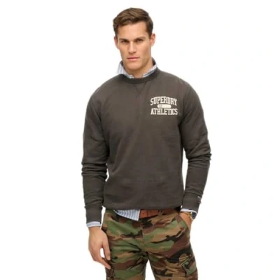 Abbildung von Superdry Athletic Essentials CREW Sweatshirt, Herren, Größe: Medium, Charcoal