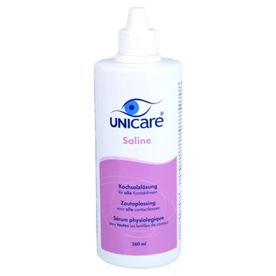 Abbildung von Unicare Saline Kochsalzlösung o.Konservi 360 ml