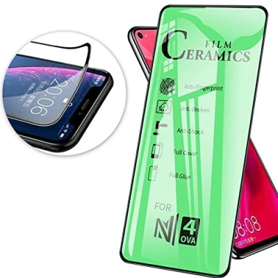 Abbildung von cofi1453 Schutzglas 9D Full Covered Keramik kompatibel mit iPhone 11 Premium Tempered Glas Displayglas Schutz Folie Schutzfolie Anti Finger