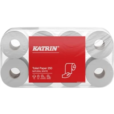 Abbildung von Katrin Toilettenpapier 250 169505 Blatt 2 lagig weiß 8 Rollen