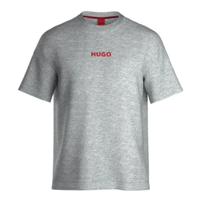 Abbildung von HUGO T Shirt Linked mit Logo Druck auf der Brust