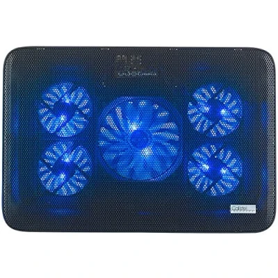 Abbildung von Callstel Notebook Cooler: Kühler bis 43,2 cm (17&quot;), 5 Ventilatoren, 1.800 U/min, 2X USB (Kühler Laptop, Kühlerpad für Computer Lüfter)