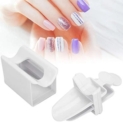 Abbildung von Nail Art Organize Box, Dipping Powder Aufbewahrungsbox, Glitter Pailletten Dip Recycling Tray Nagellinie Schimmel DIY Maniküre Tool