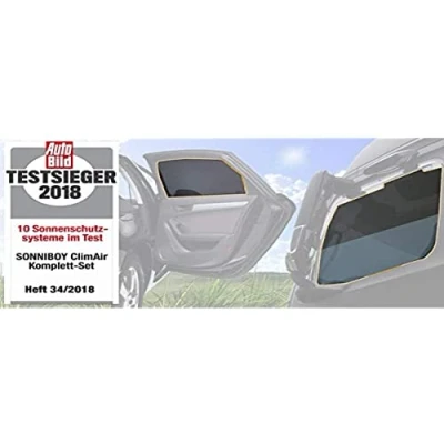 Abbildung von ClimAir Car Comfort Sonniboy kompatibel mit Skoda Superb 3V Kombi 2015 , Schwarz