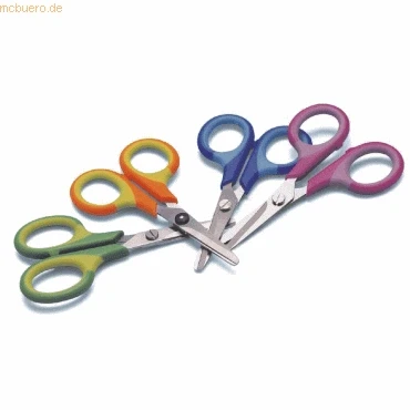 Abbildung von 30 x Wedo Kinderschere Soft Kid 11,5 cm farbig sortiert